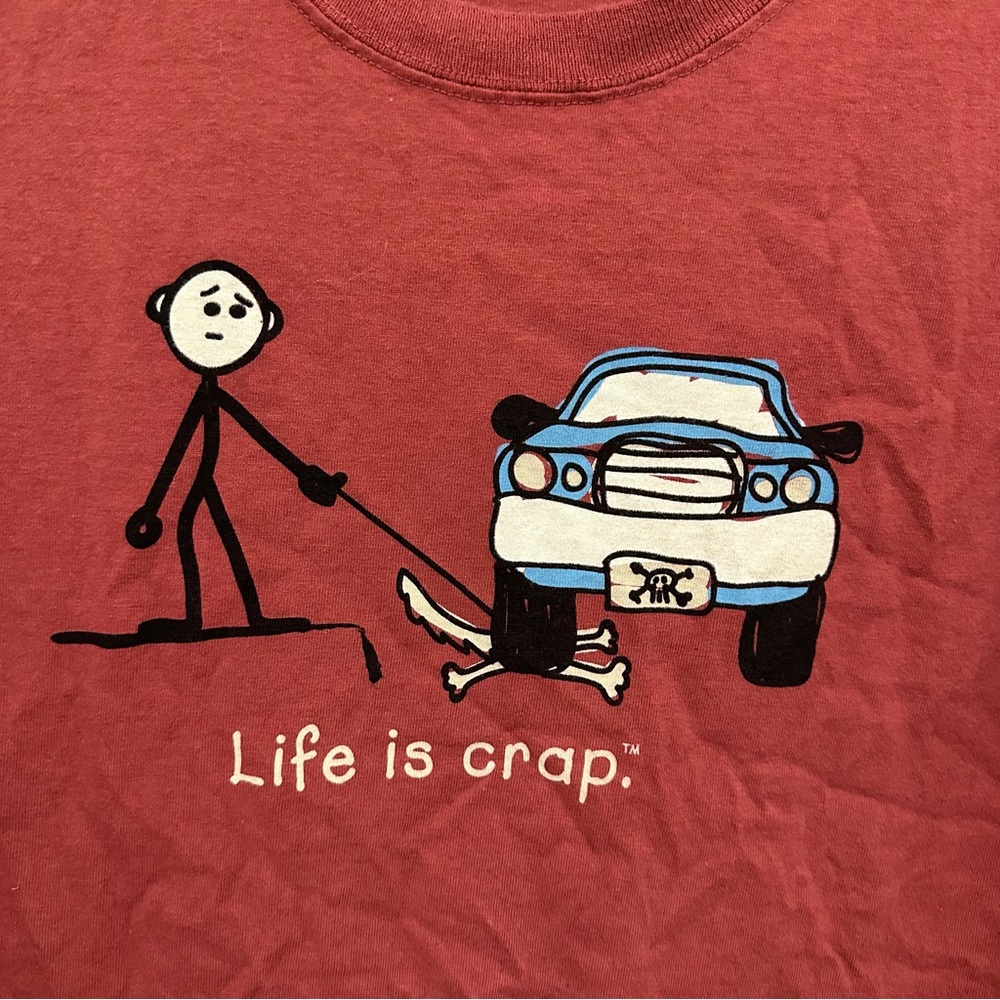 Vintage Life is Crap funny graphic tee